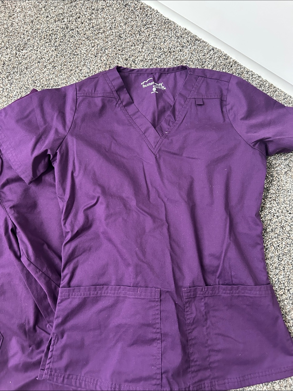 Dickies Purple V-Neck Scrub Set